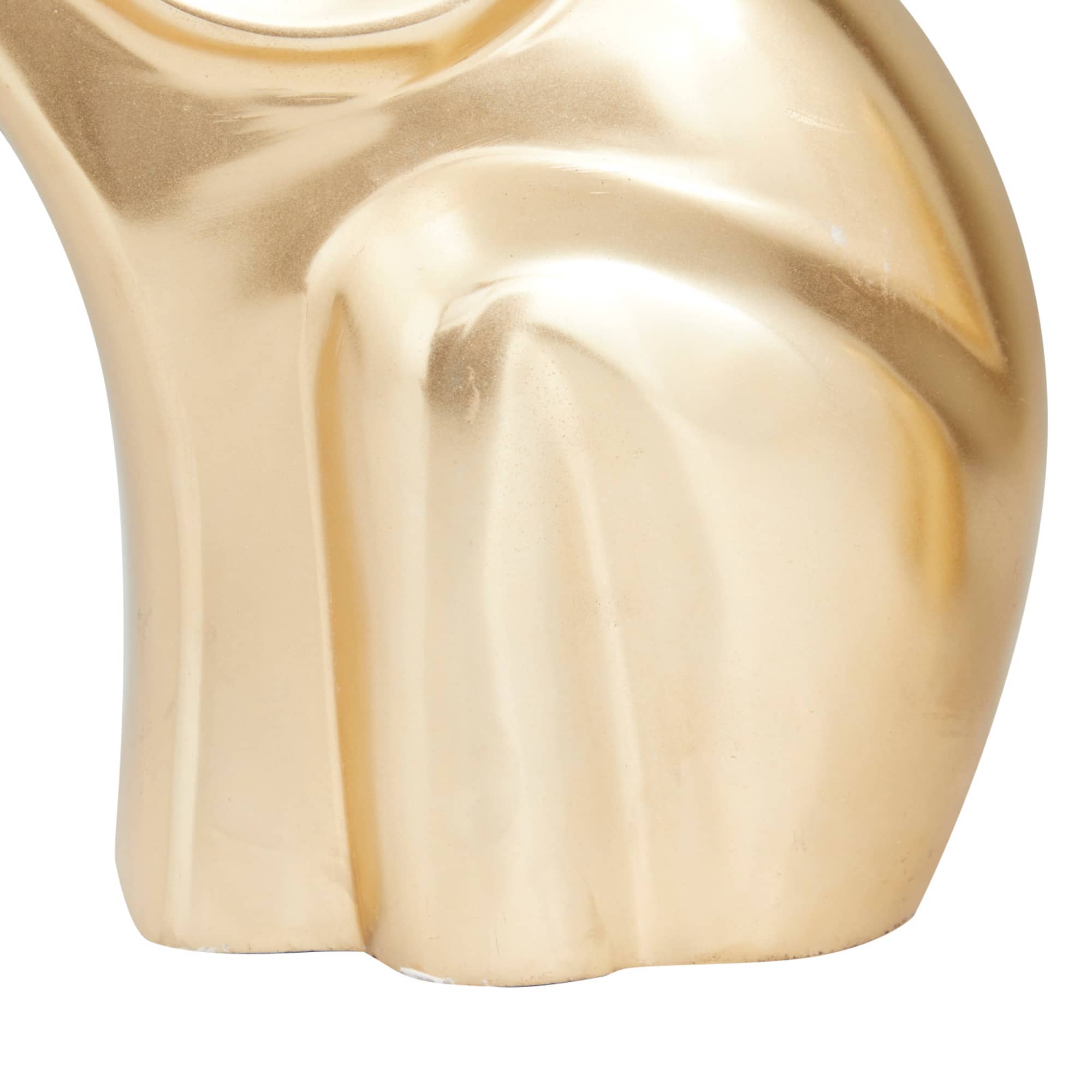 Gold Glam Elephant Sculpture Set